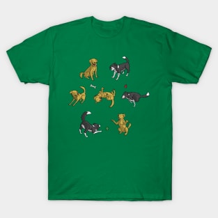 Cute dogs playing T-Shirt